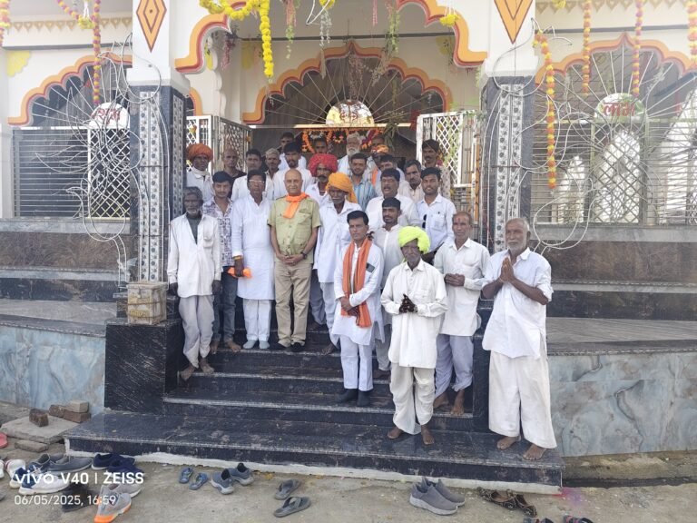 कालूखेड़ा.समीपस्थ ग्राम झाझाखेड़ी में राम जानकी मंदिर की प्राण प्रतिष्ठा हुई
