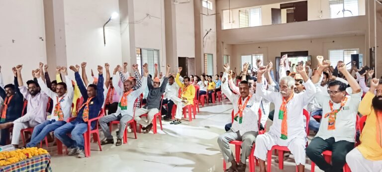भाजपा मंड़ल द्वारा विकसित भारत संकल्प सभा आयोजित केंद्र सरकार की 11 वर्षो की उपलब्धियां गिनाई